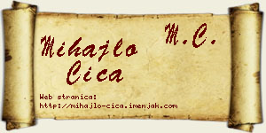 Mihajlo Čiča vizit kartica